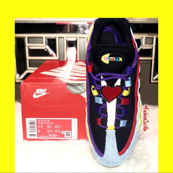 Nike Air Max 95 multi - Blue denim/chrome yellow - Picture 2 of 11